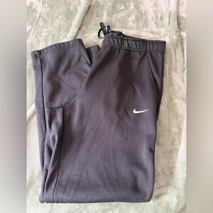 Nike Black Men’s Athletic Pants with White Swoosh